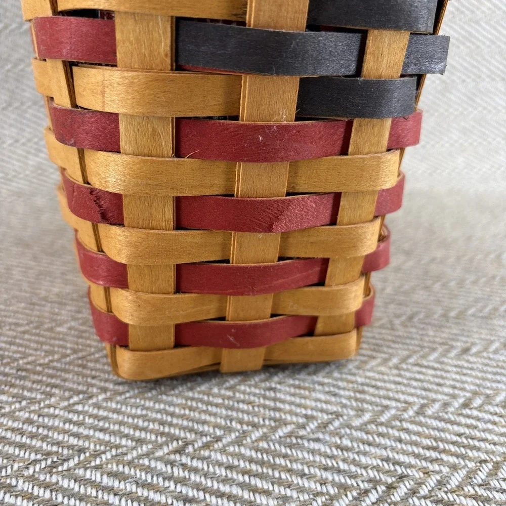 Longaberger 25th Anniversary Flag Basket with Liner & Protector - Picture 4 of 10